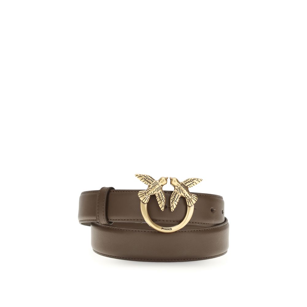 Ceinture PINKO marron en cuir de veau (Bos Taurus)