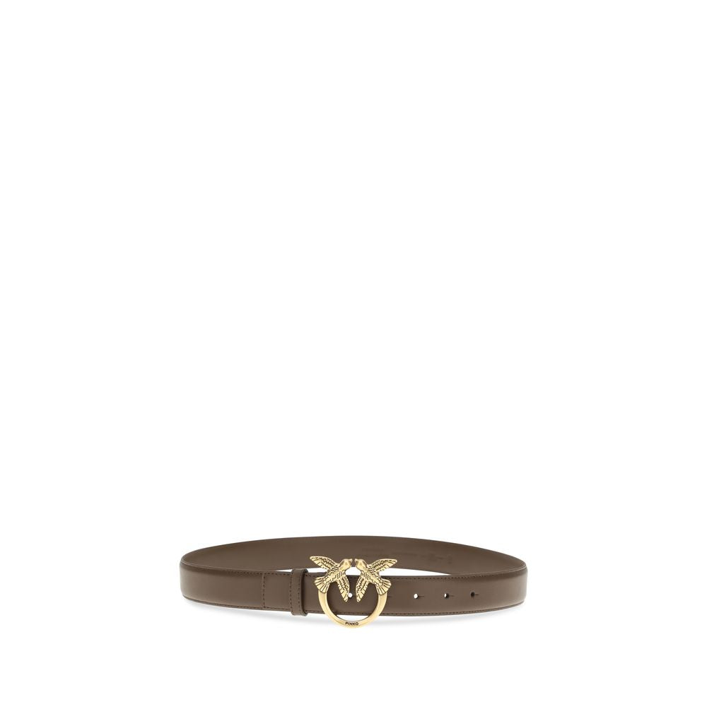 Ceinture PINKO marron en cuir de veau (Bos Taurus)