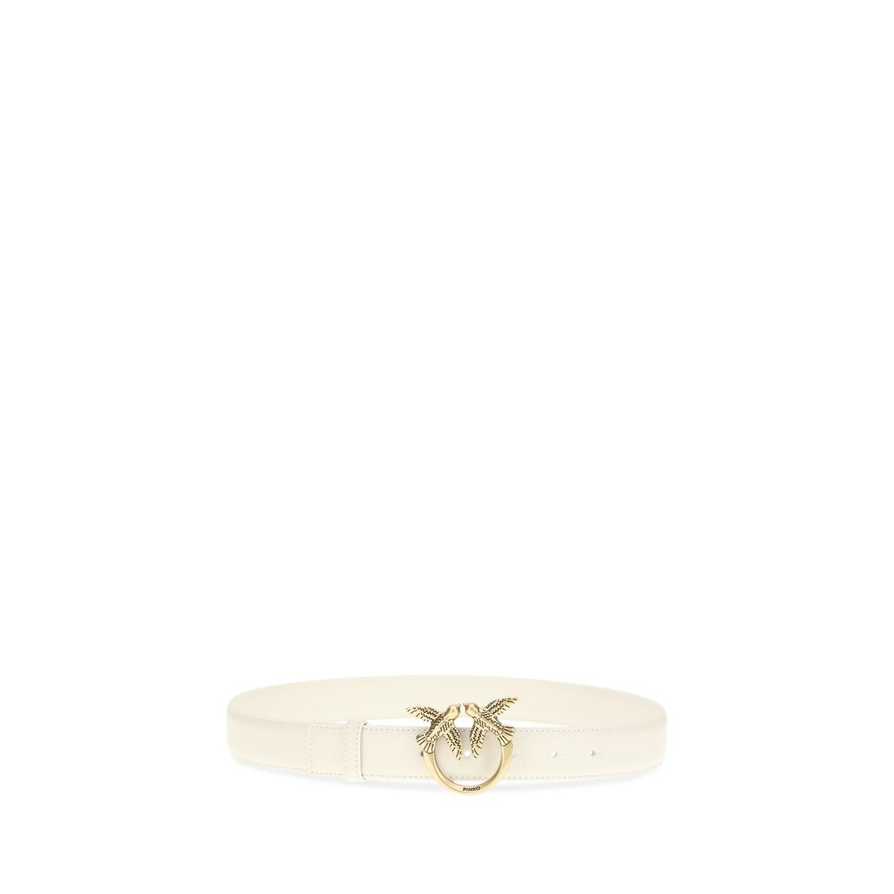 Ceinture PINKO en cuir de veau blanc Bos Taurus, coupe classique