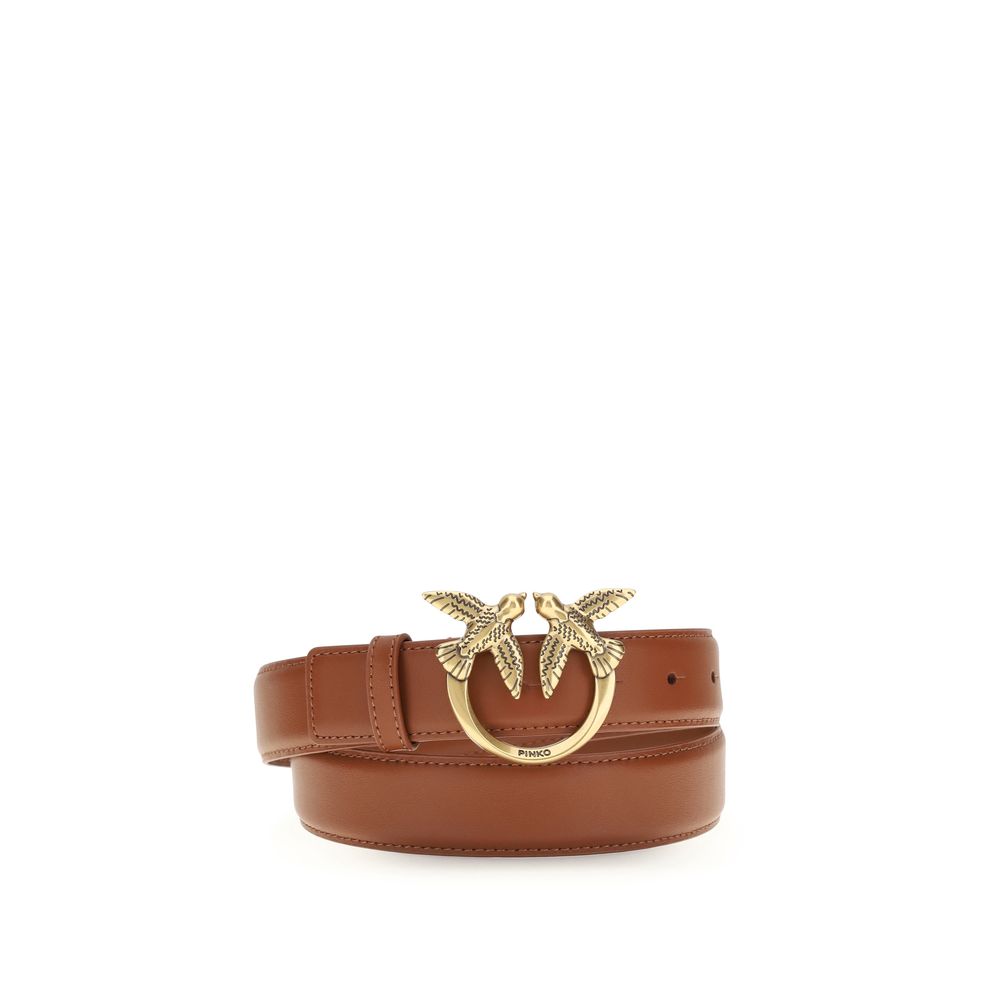 Ceinture PINKO marron en cuir de veau (Bos Taurus)