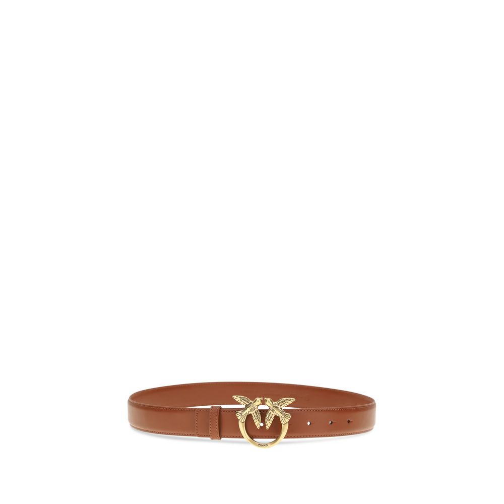 Ceinture PINKO marron en cuir de veau (Bos Taurus)