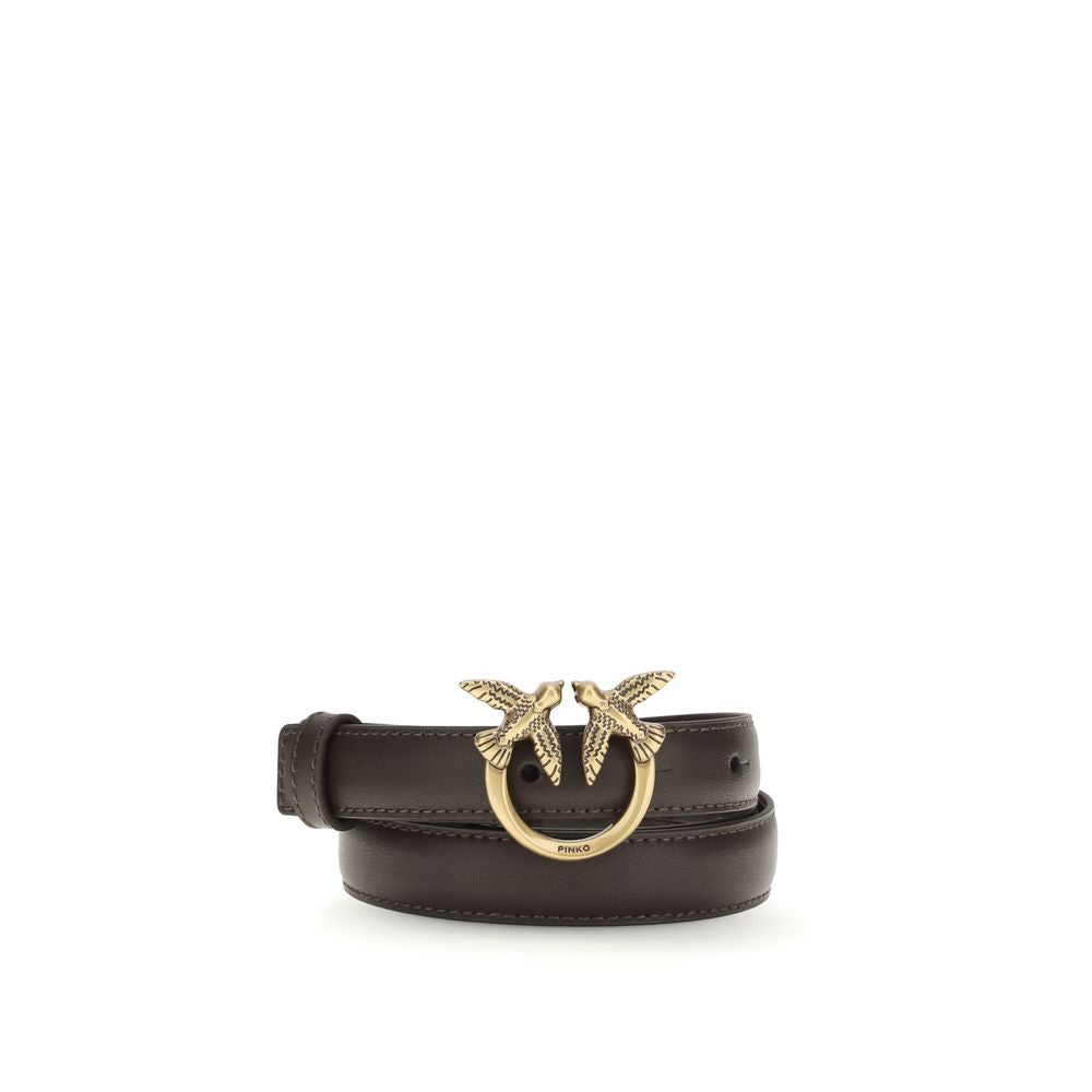 Ceinture PINKO marron en cuir de veau (Bos Taurus)