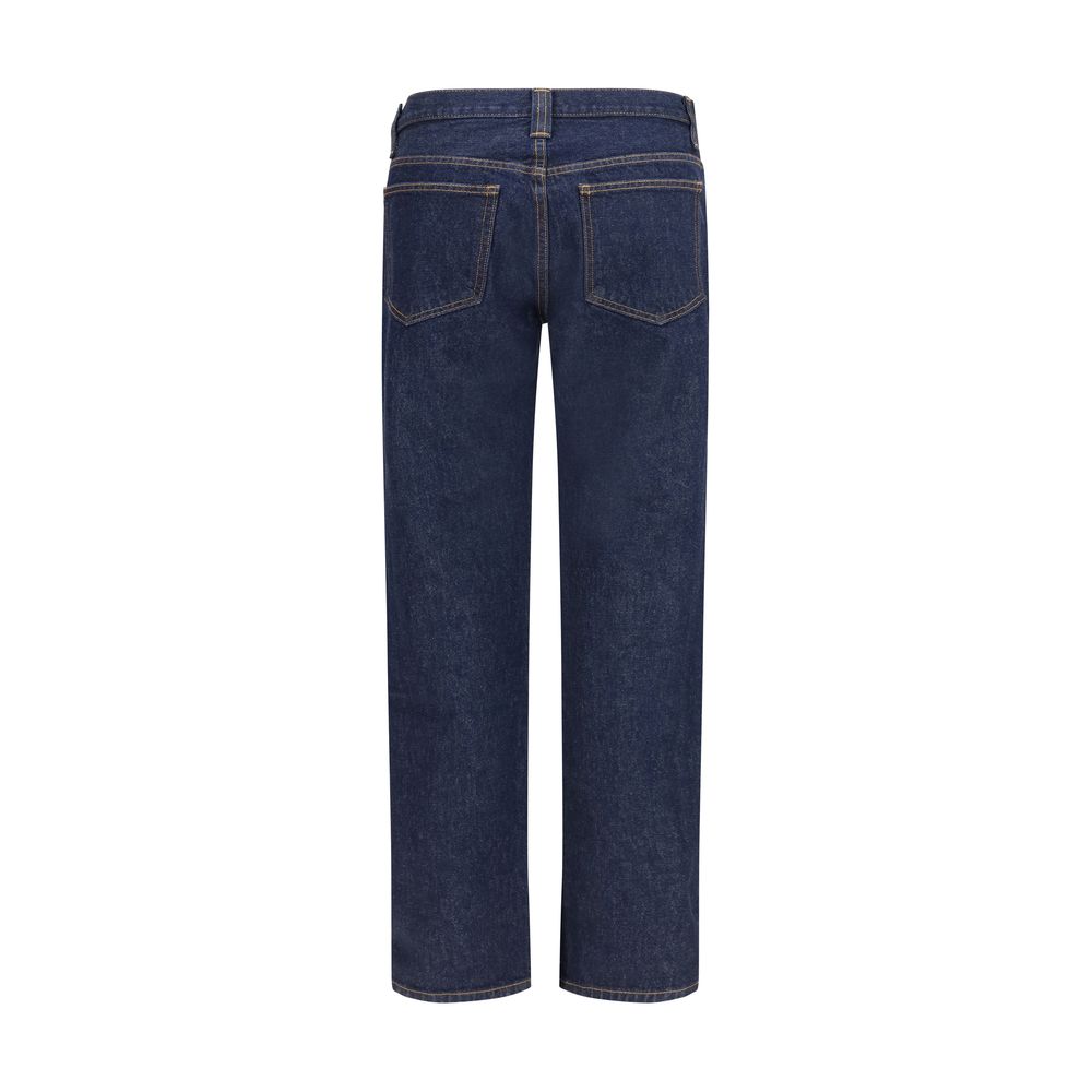 Khaite Blue Straight Leg Jeans for Women alternate view