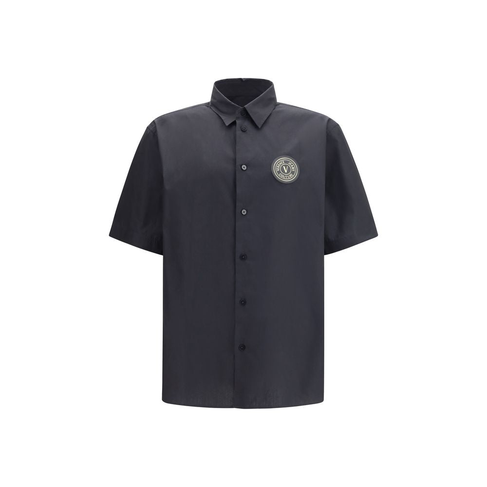 Versace Jeans Black Cotton Shortsleeve Shirt