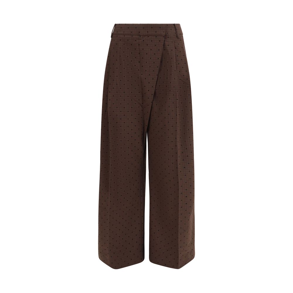Ganni Brown Casual Pants for Women
