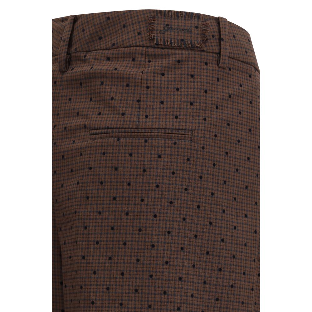 Ganni Brown Casual Pants for Women detail view