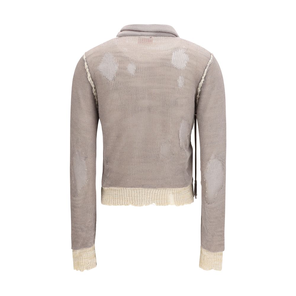 Sweat-shirt en coton gris Diesel