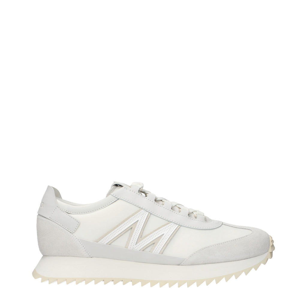 Moncler White Athletic Sneakers for Men