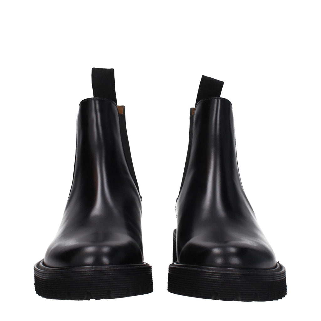Bottines en cuir noir Church's