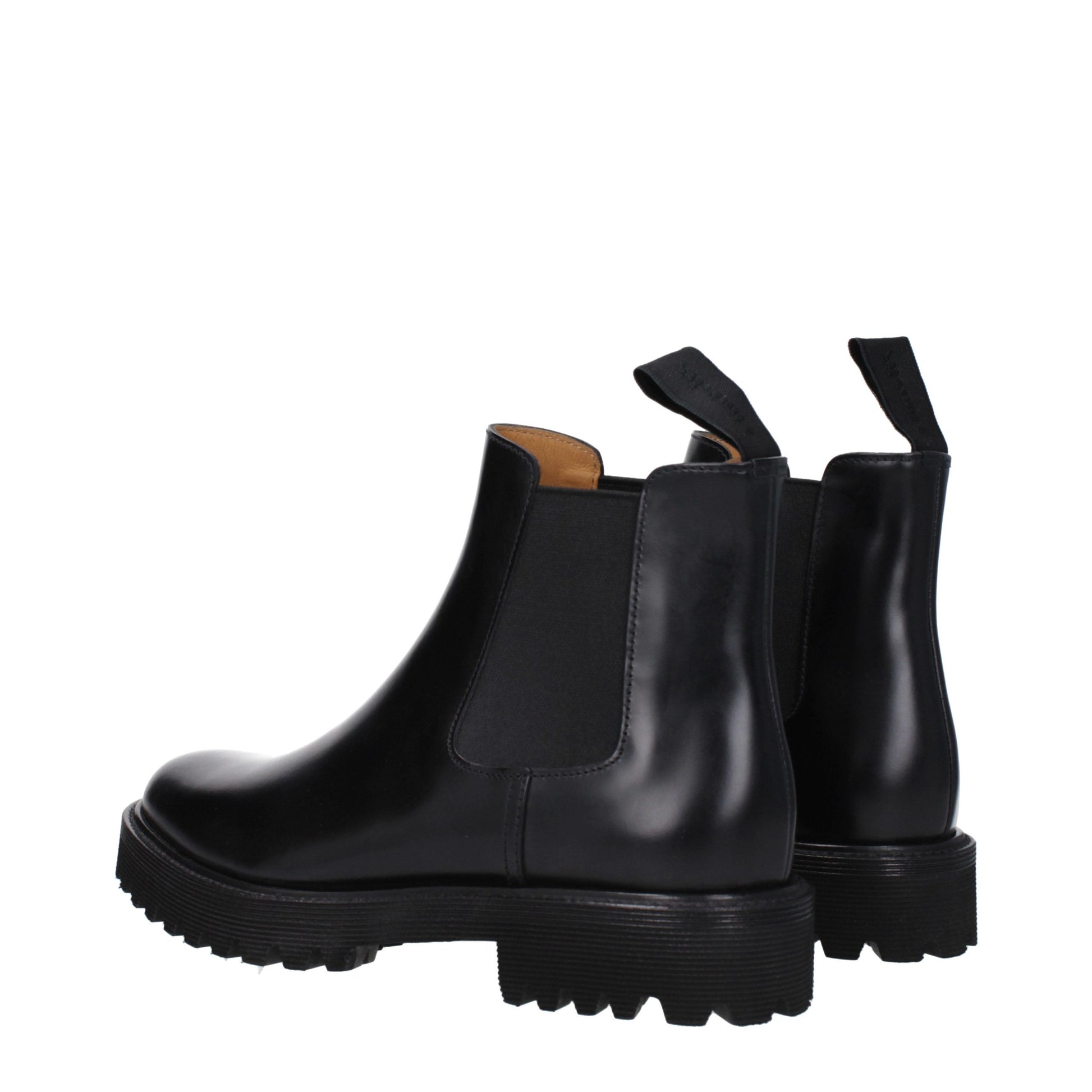Bottines en cuir noir Church's