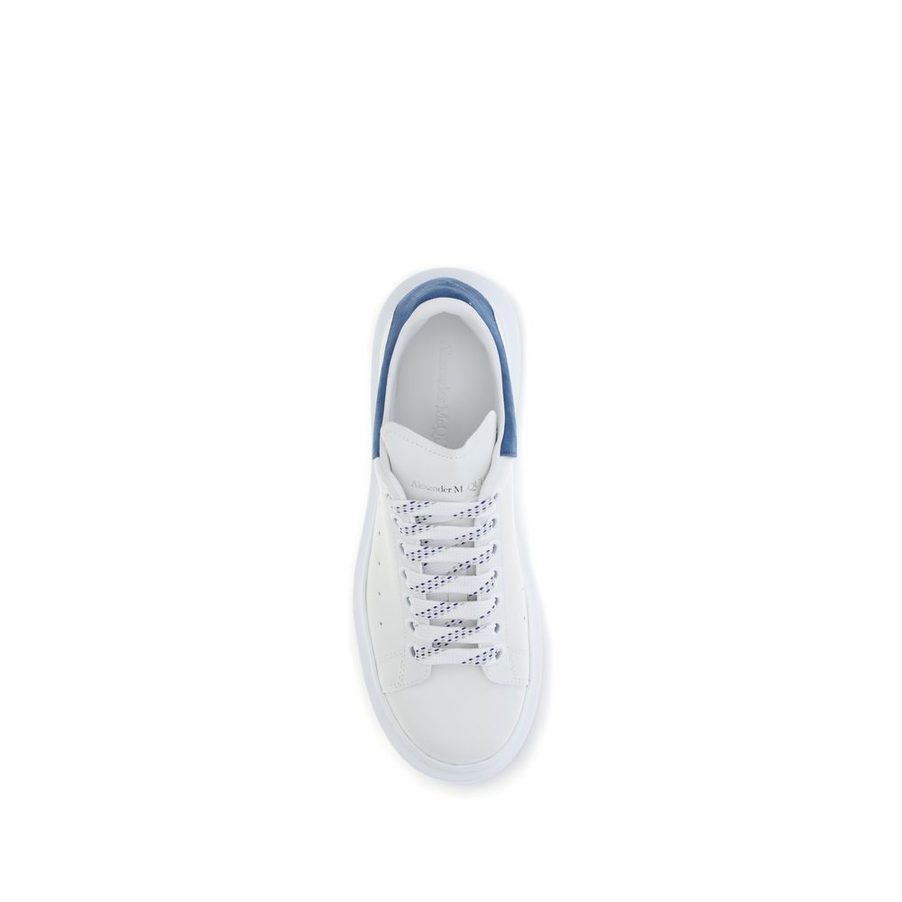 Baskets plateforme Alexander McQueen en cuir de veau blanc Bos Taurus