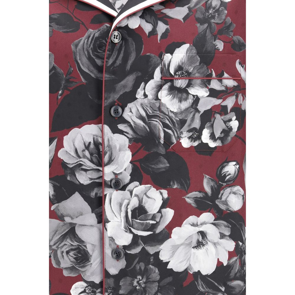 Dolce & Gabbana Multicolor Silk Pattern Shirt