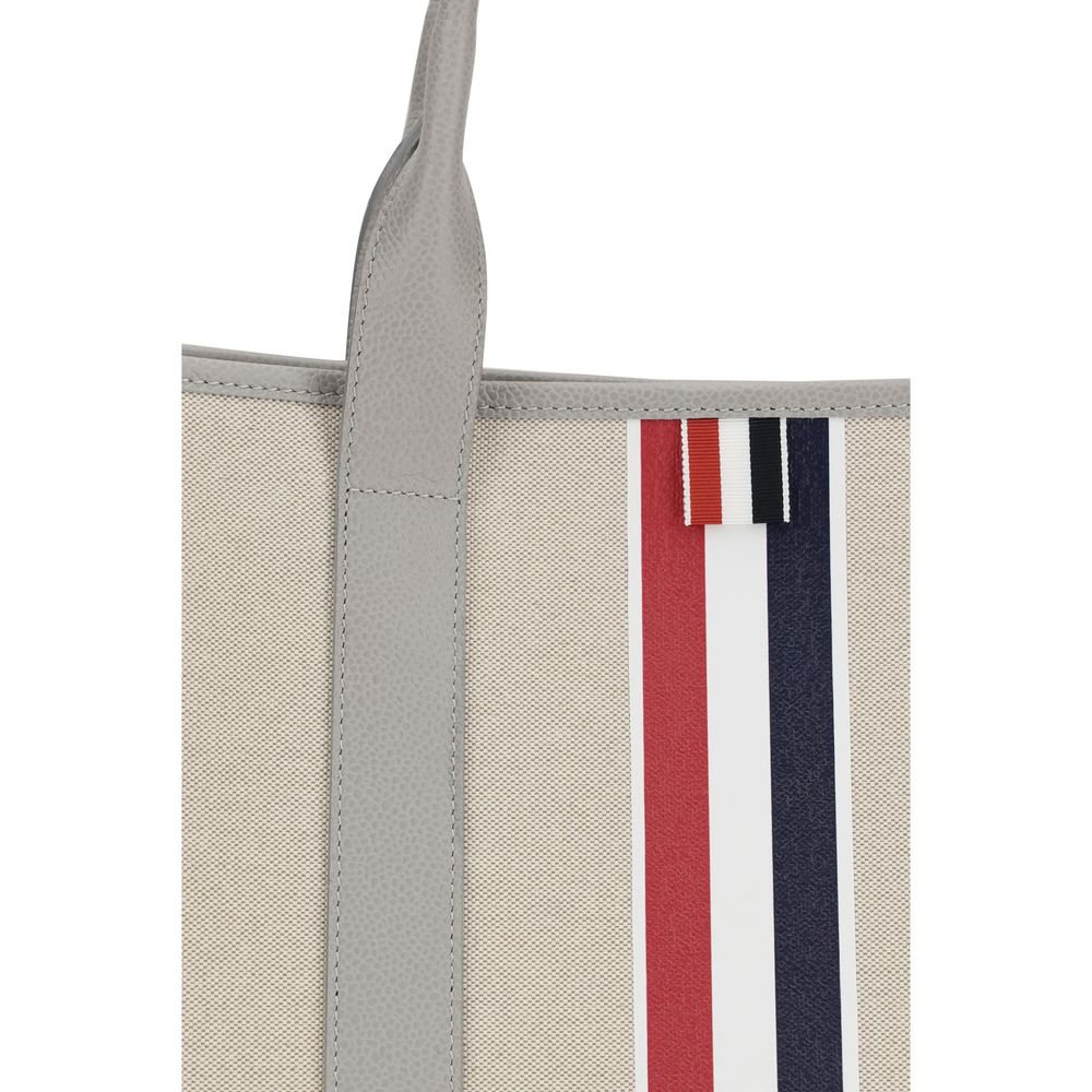 Thom Browne Grey Shoulder Bag for Men side view