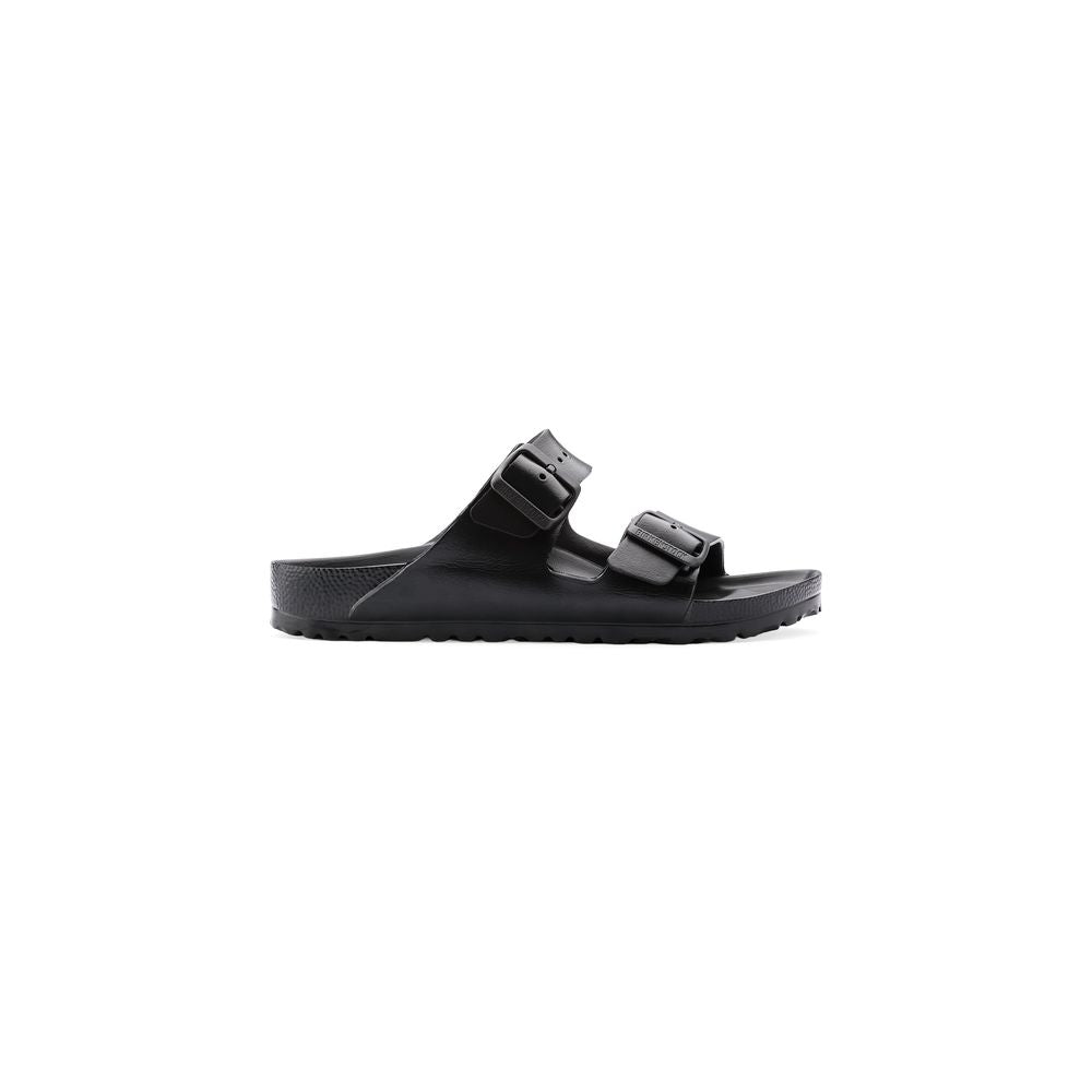 Sandales plates en polyester noir Birkenstock