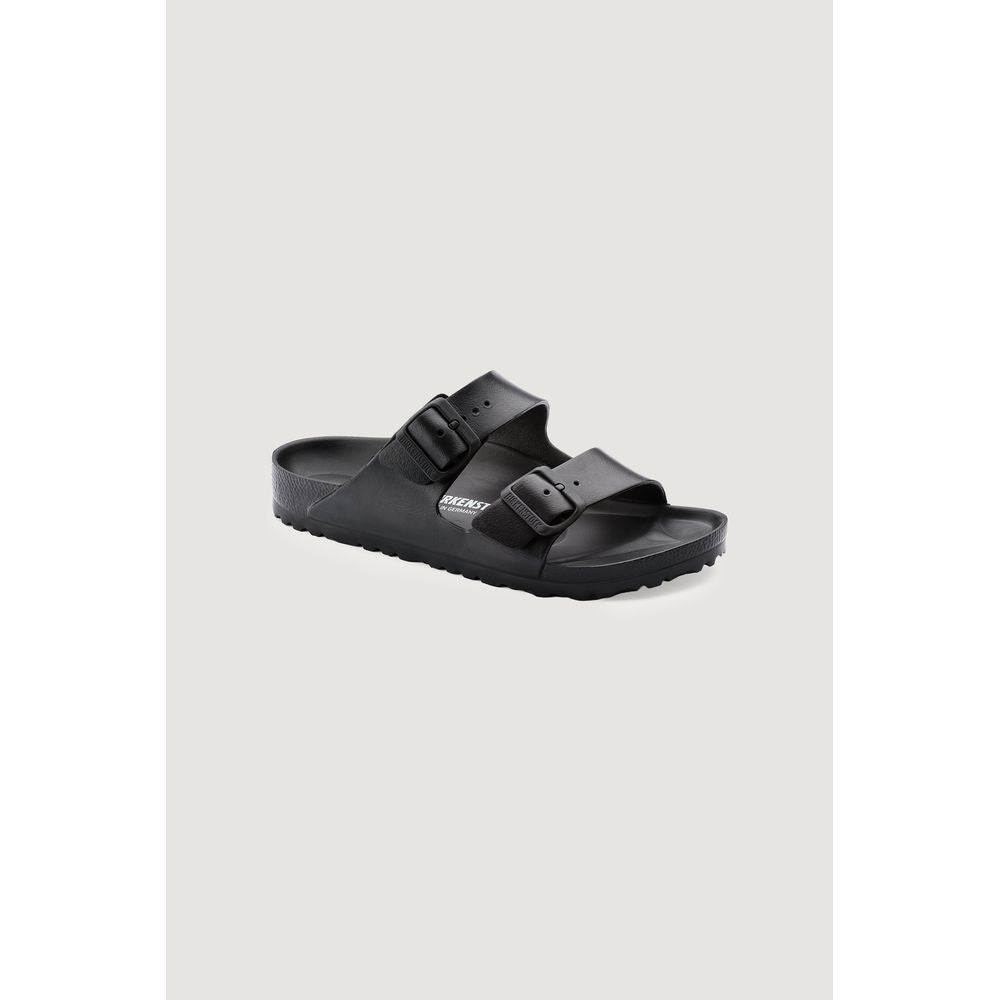 Sandales plates en polyester noir Birkenstock