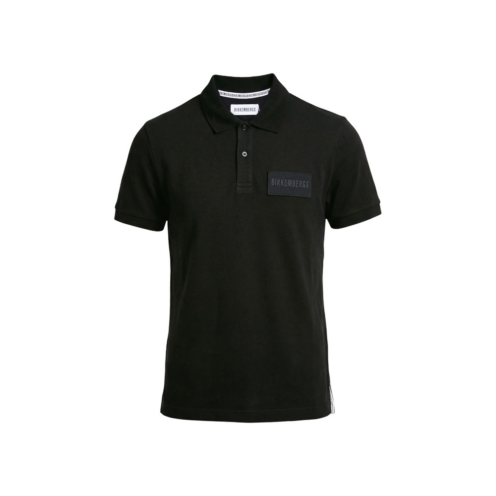Polo Bikkembergs en coton noir