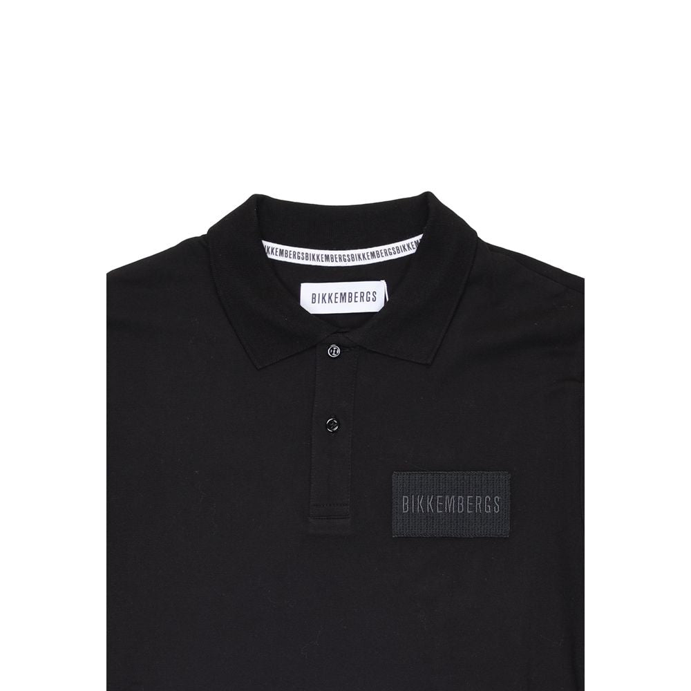 Polo Bikkembergs en coton noir