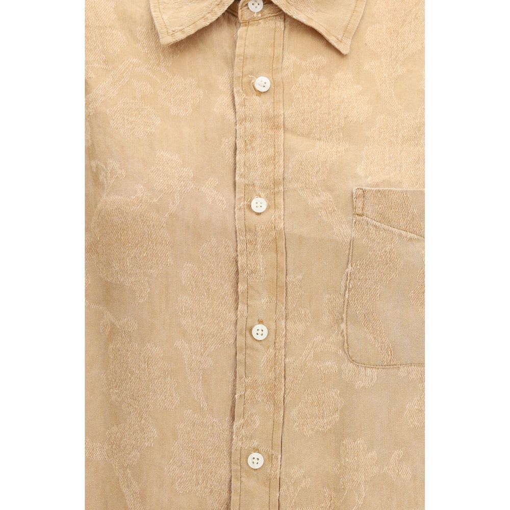 Chemise R13 à motifs orange en viscose