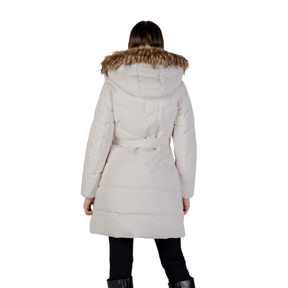 Manteau Guess en polyester crème