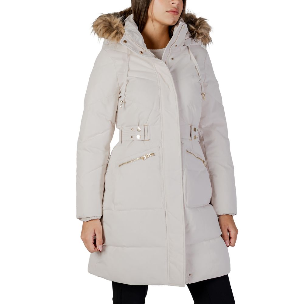 Manteau Guess en polyester crème
