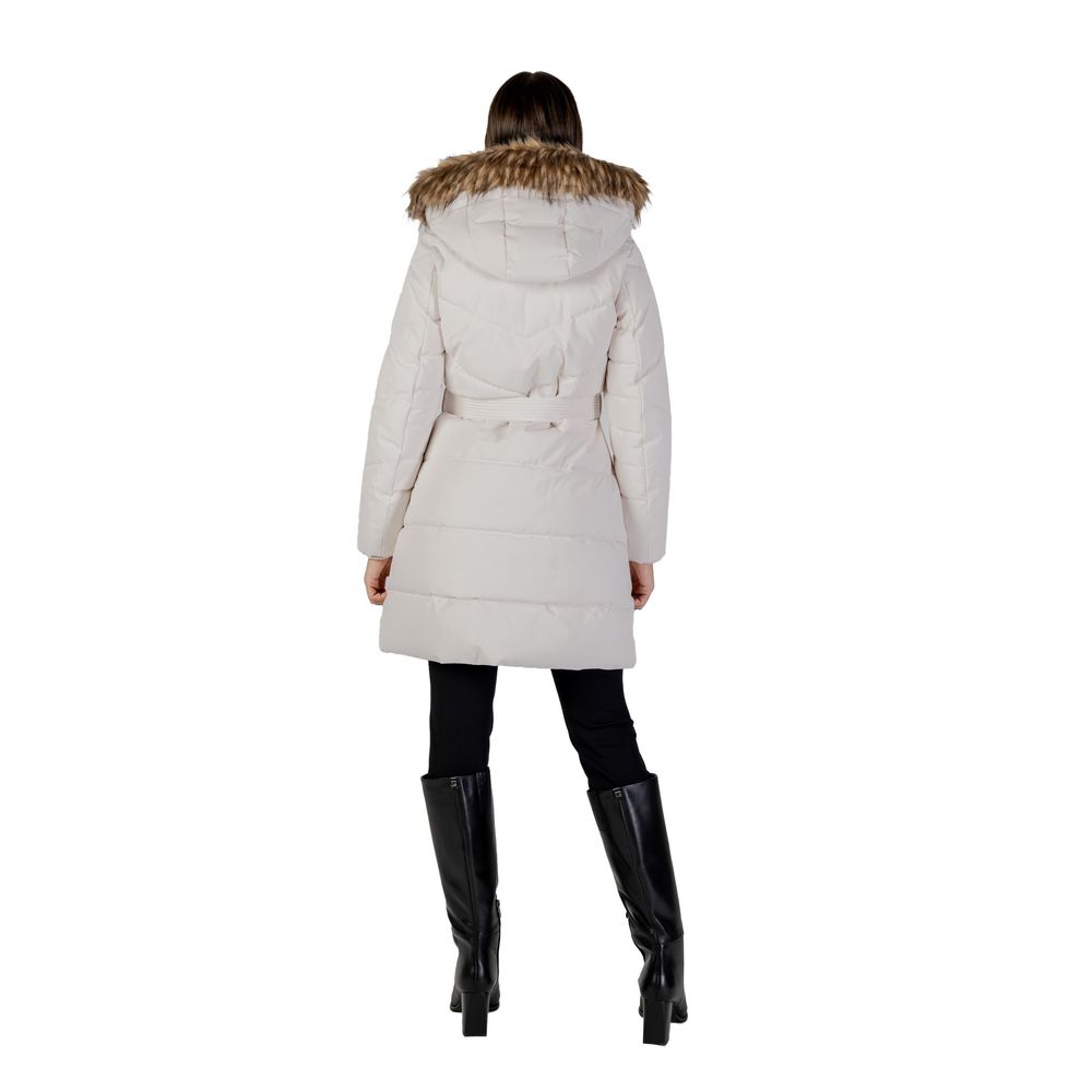 Manteau Guess en polyester crème