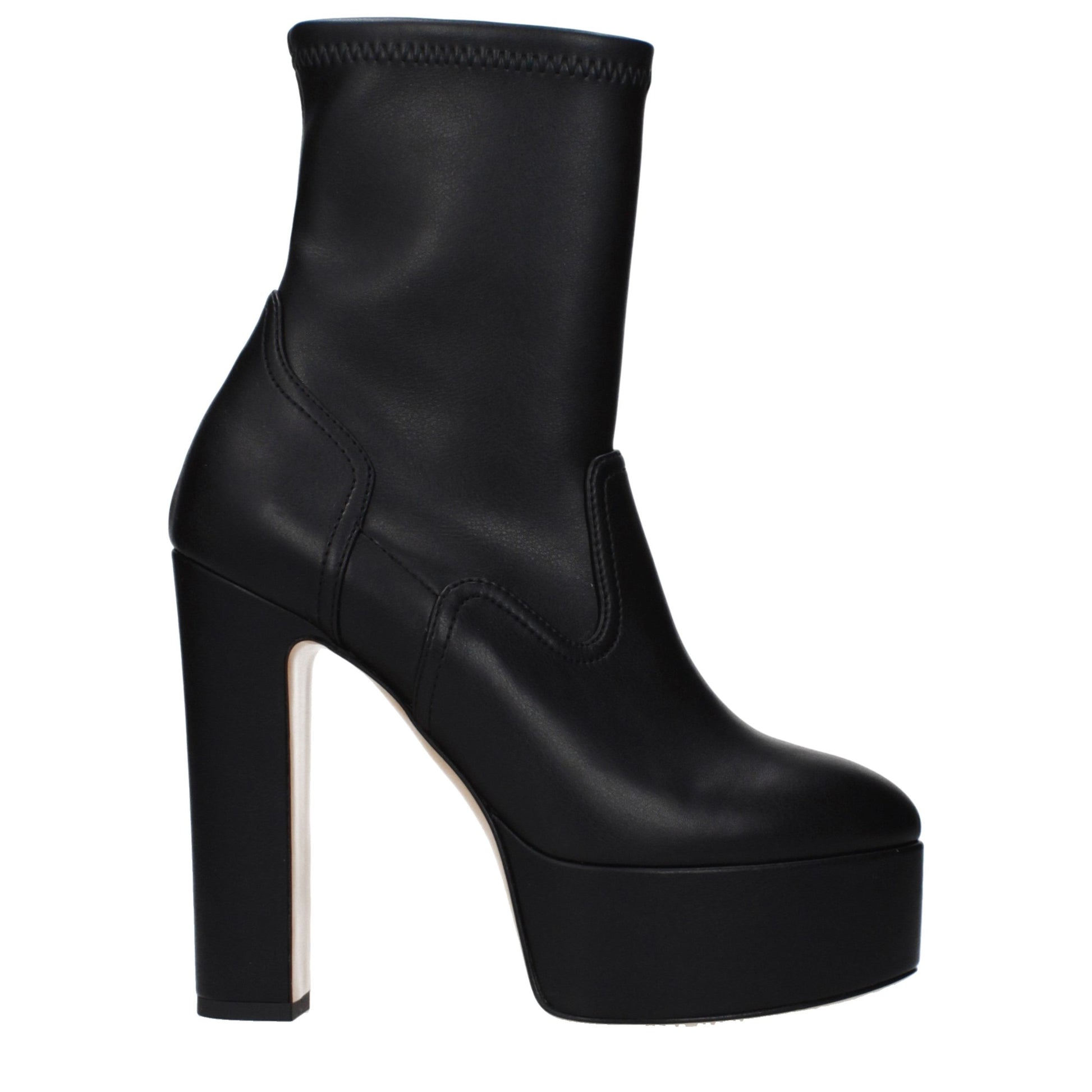 Casadei Bottines en cuir noir