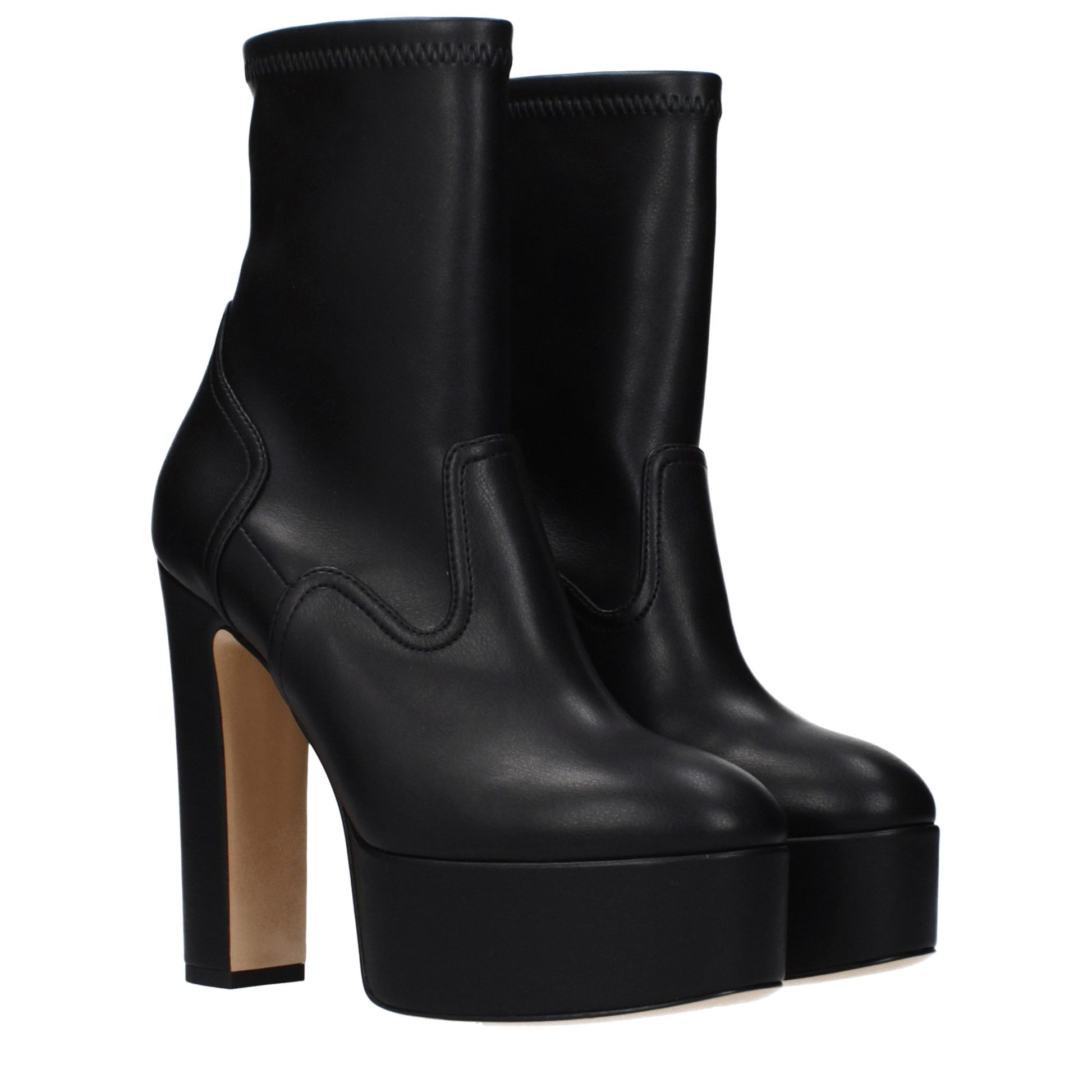 Casadei Bottines en cuir noir