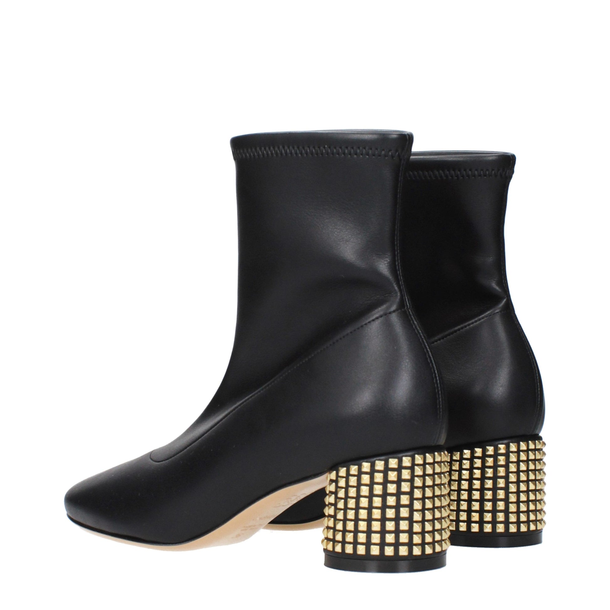 Casadei Bottines en cuir noir