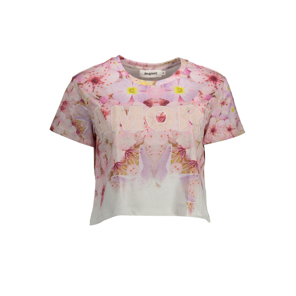 Desigual Pink T-Shirt for Women