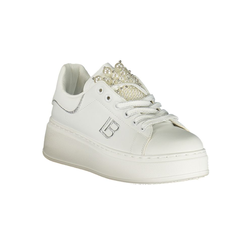 Sneaker femme en polyuréthane Laura Biagiotti Bianco