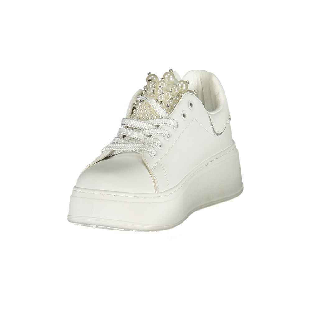 Sneaker femme en polyuréthane Laura Biagiotti Bianco