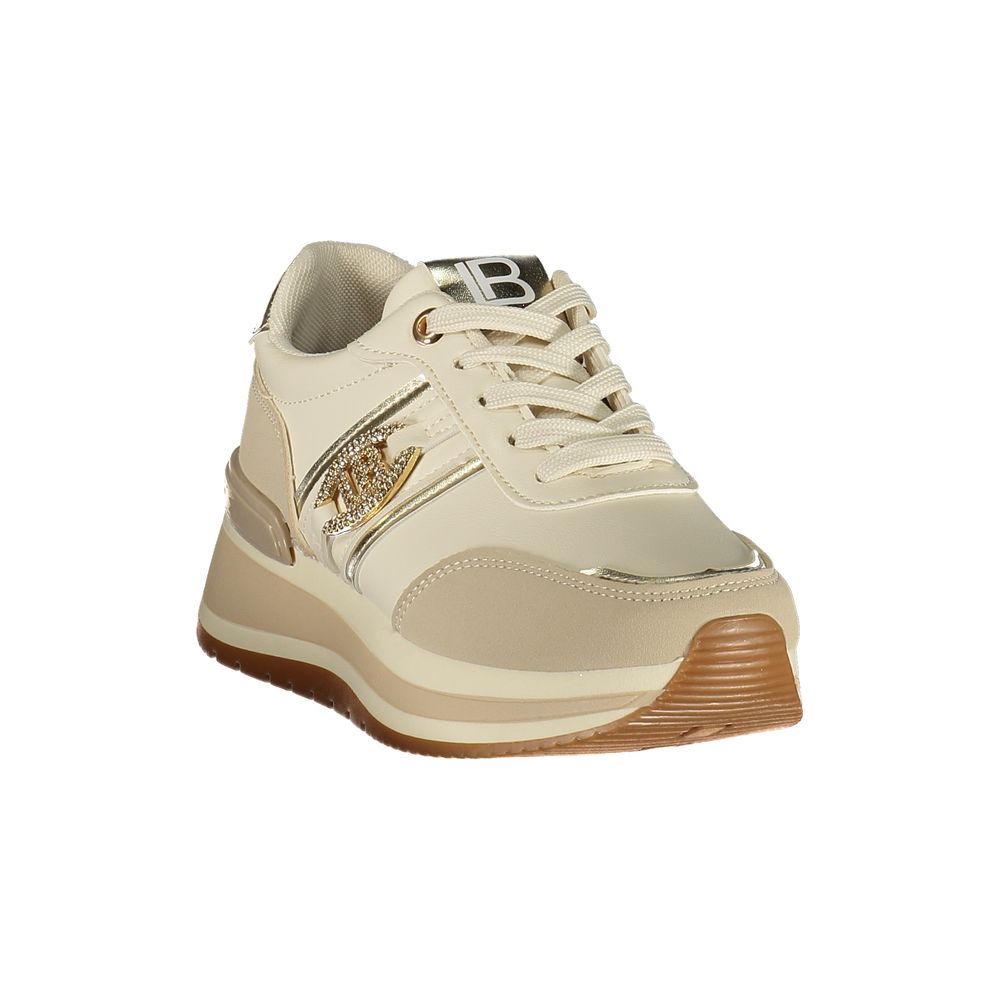 Baskets Laura Biagiotti en polyuréthane beige pour femme