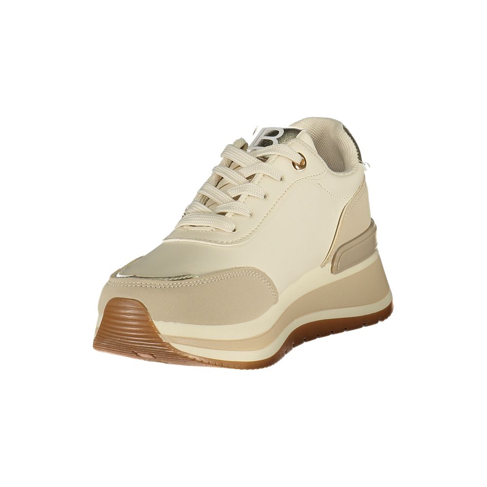 Baskets Laura Biagiotti en polyuréthane beige pour femme