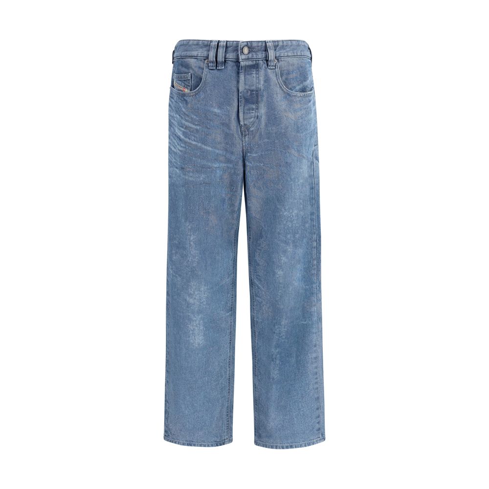 Diesel Blue Straight Leg Jeans for Men
