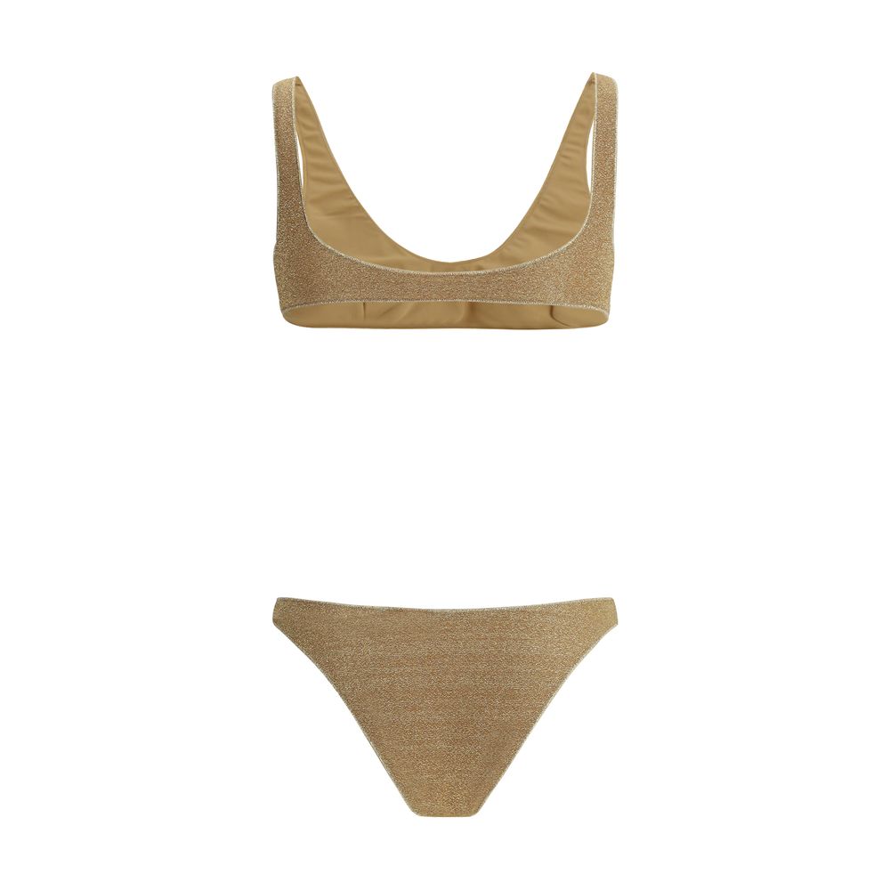 Haut et bas de maillot de bain Oséree Gold en polyamide