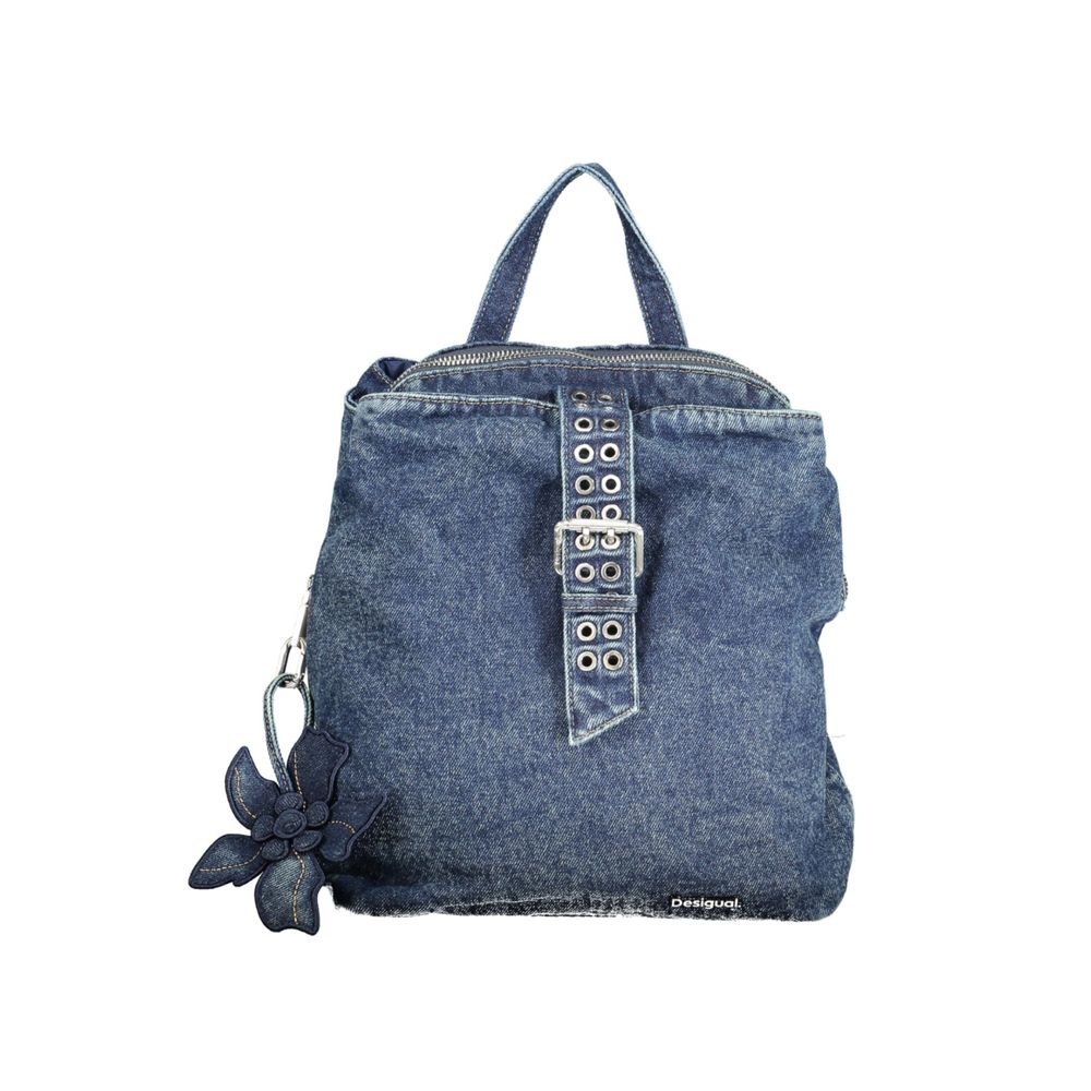 Sac à dos Desigual bleu en coton pour femme
