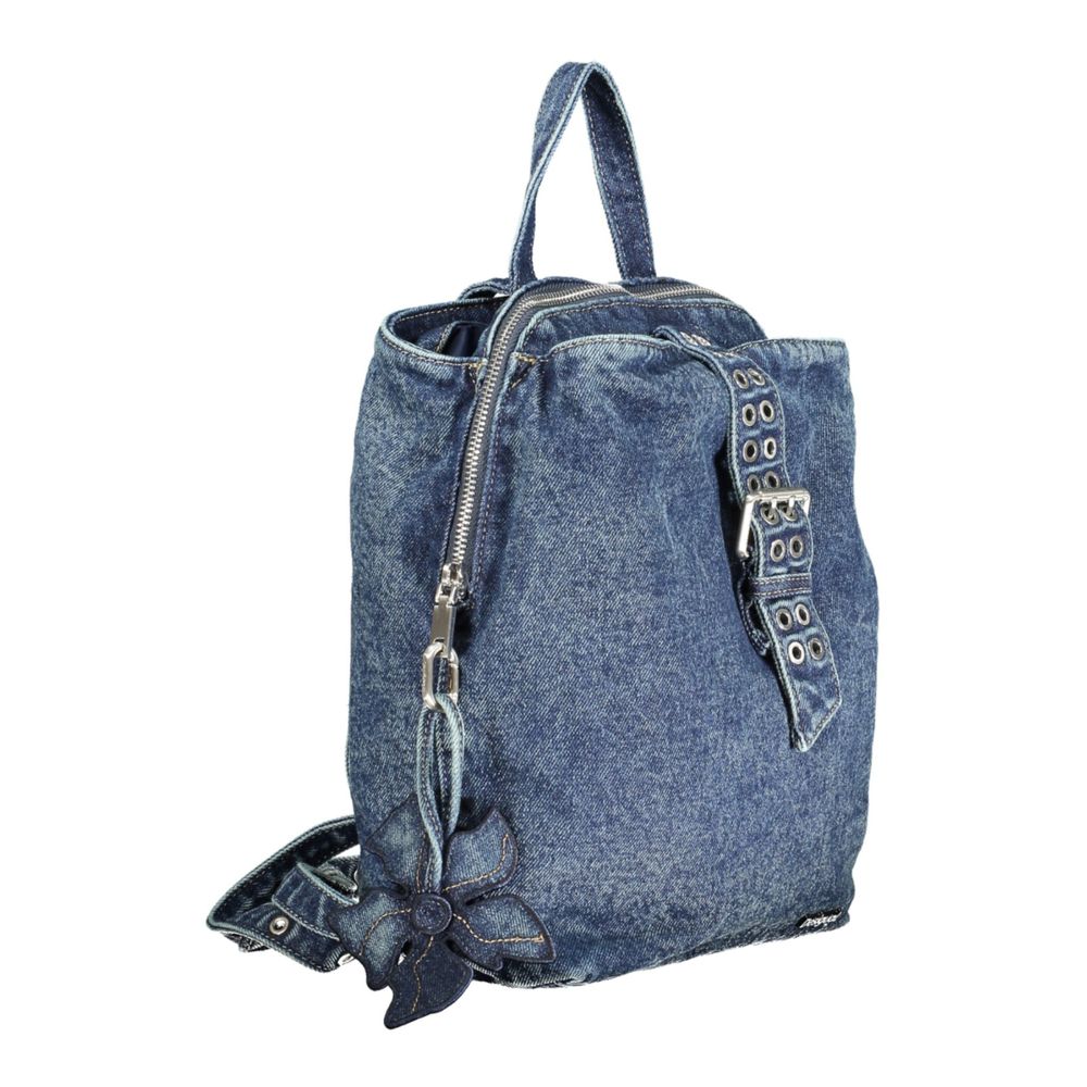Sac à dos Desigual bleu en coton pour femme