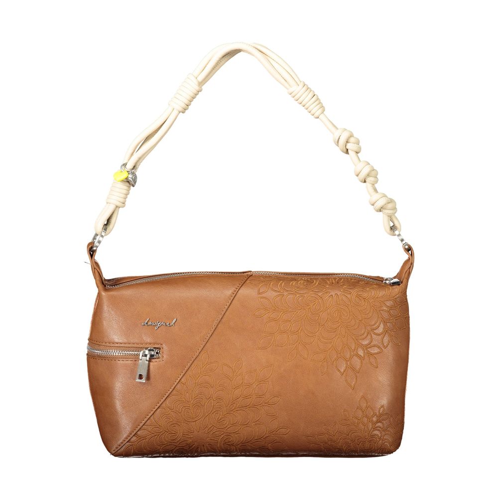 Sac porté épaule femme Desigual Marrone en polyuréthane