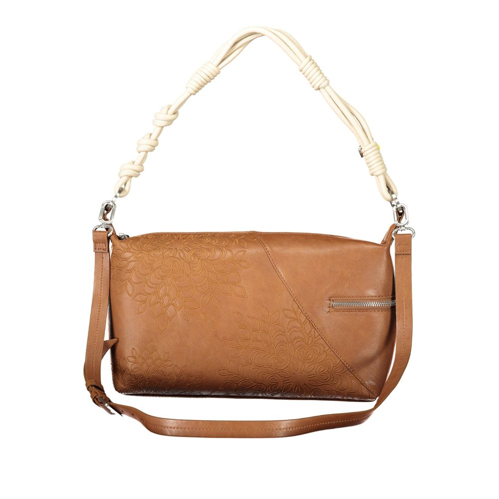 Sac porté épaule femme Desigual Marrone en polyuréthane
