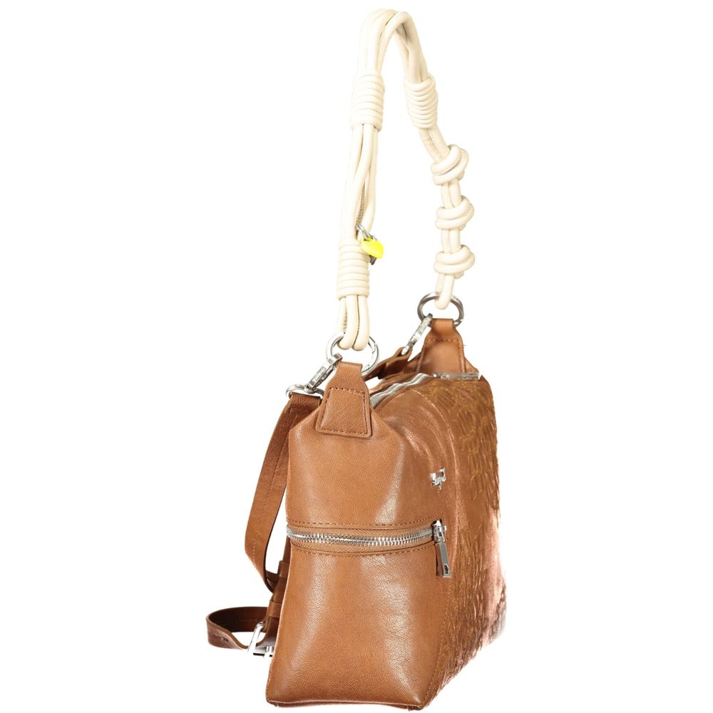 Sac porté épaule femme Desigual Marrone en polyuréthane