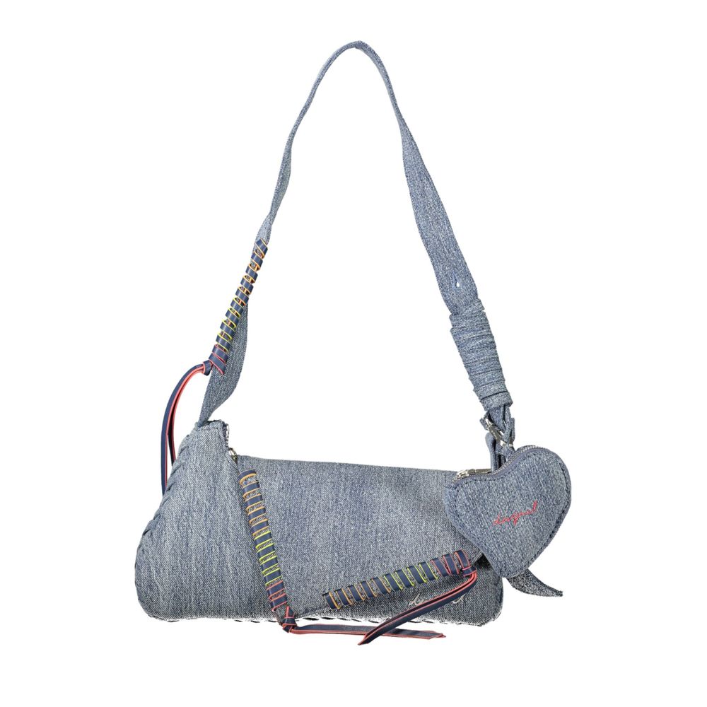 Sac porté épaule femme Desigual Azzurro en coton