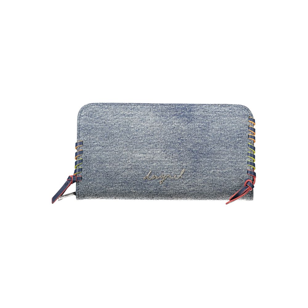 Portefeuille femme en coton Desigual Azzurro