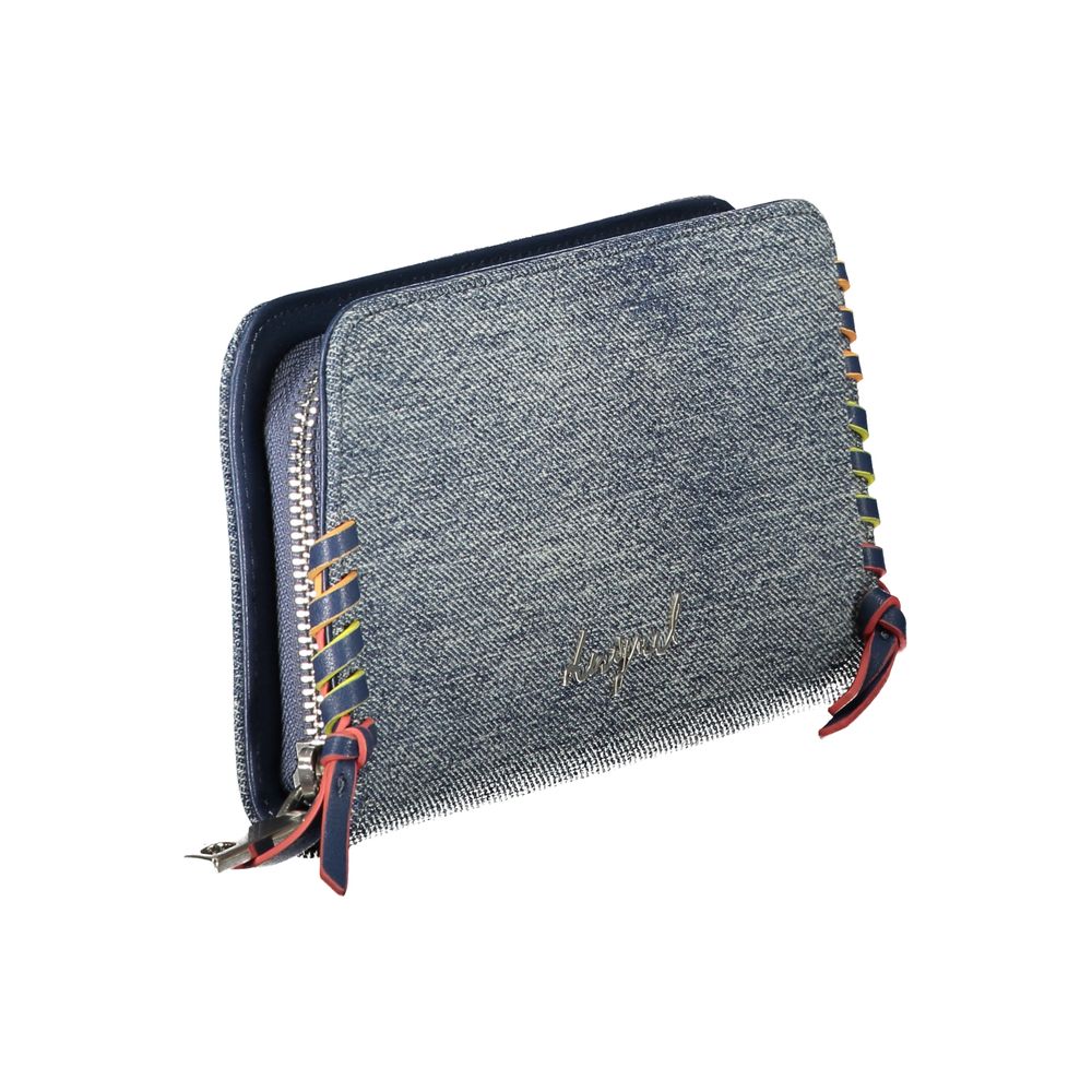 Portefeuille femme en coton Desigual Azzurro