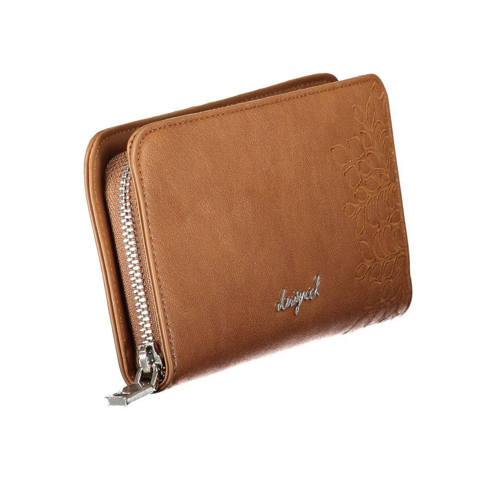 Desigual Marrone Polyurethane Women Wallet