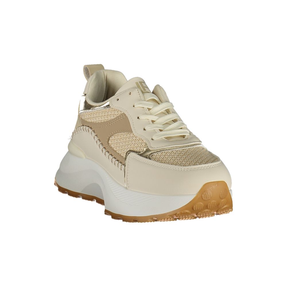 Baskets Laura Biagiotti pour femme en polyuréthane beige