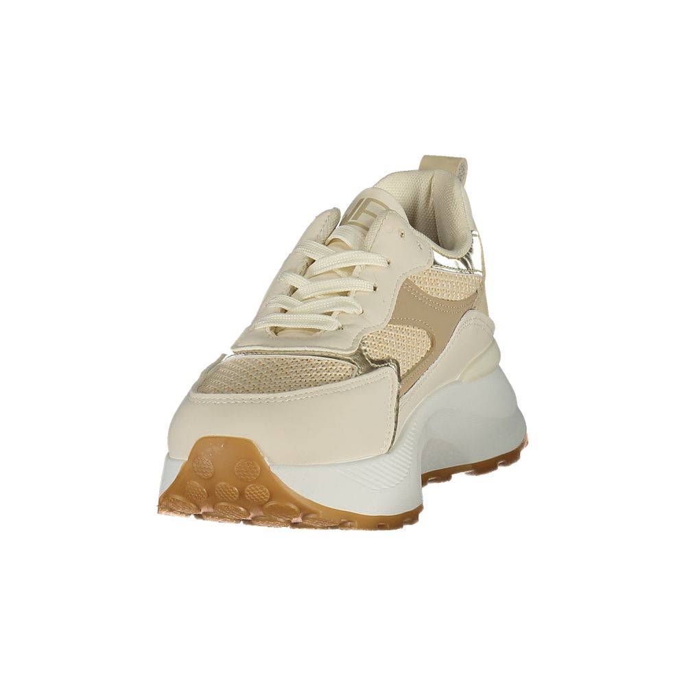 Baskets Laura Biagiotti pour femme en polyuréthane beige