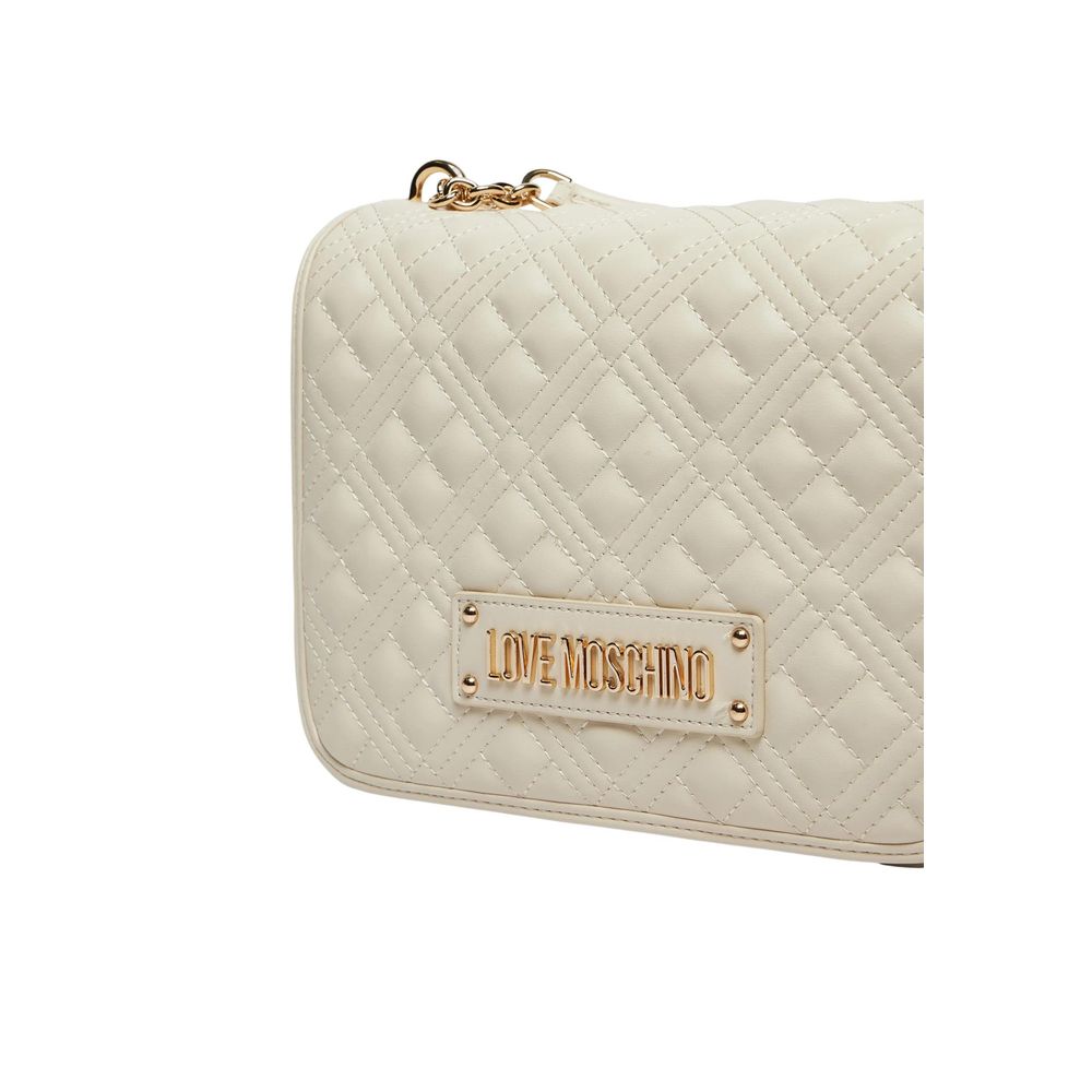 Love Moschino Beige Handbag for Women detail view
