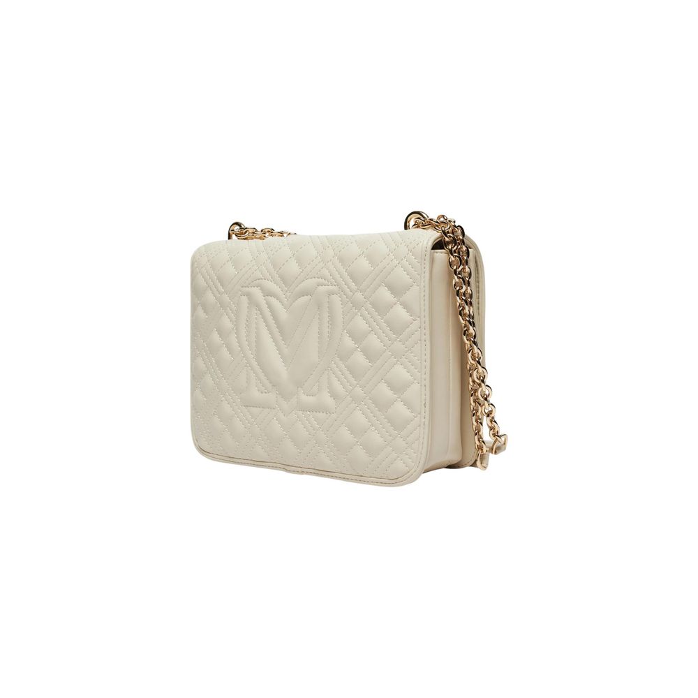Love Moschino Beige Handbag for Women side view