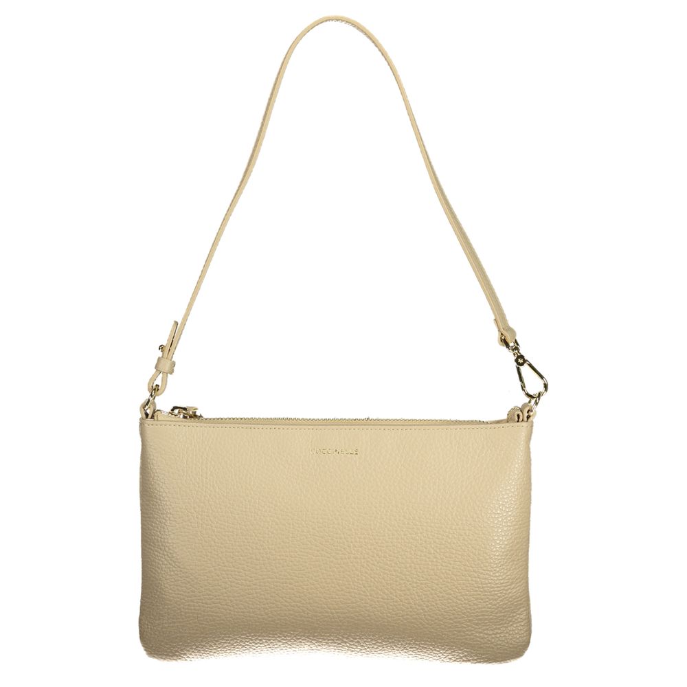Sac à main femme Coccinelle en cuir beige
