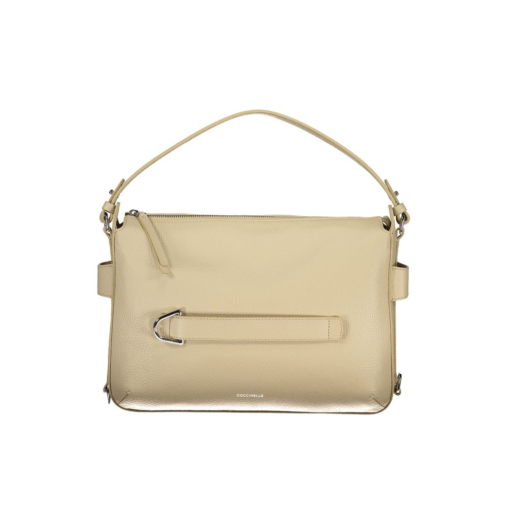 Sac à main femme Coccinelle en cuir beige